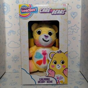 Micro Teenies 3" Care Bears Calming Heart Bear Collectible Plush Mini Figurine